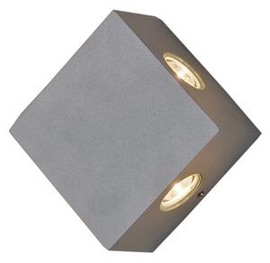 ACA DECOR Venkovní nástěnné LED svítidlo ACTI Grey 4W/230V/3000K/321Lm/84°/IP54/šedé