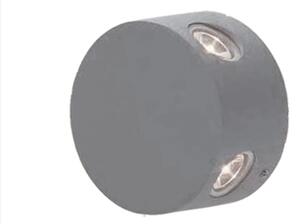 ACA DECOR Venkovní nástěnné LED svítidlo ACTI Grey 4W/230V/3000K/321Lm/84°/IP54/kruhové šedé