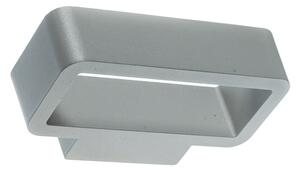 ACA DECOR Venkovní nástěnné LED svítidlo LUNOB Grey 5W/230V/3000K/210Lm/180°/IP44, šedé