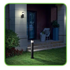 ACA Lighting Zahradní nástěnné LED svítidlo EDEN 7W/230V/3000K/410Lm/340°/IP54, tmavě šedé