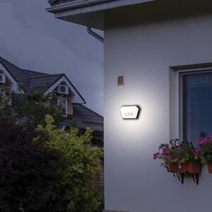 ACA DECOR Venkovní nástěnné LED svítidlo LIZIO GREY 10W/230V/3000K/400Lm/120°/IP65, tmavě šedé