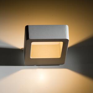 ACA DECOR Venkovní nástěnné LED svítidlo LUNOS Grey 3W/230V/3000K/160Lm/140°/IP44, šedé