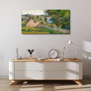 Obraz na plátně Obraz na plátně Přírodní domy malování