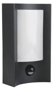 ACA DECOR Venkovní nástěnné LED svítidlo MIRANDE GREY 7W/230V/3000K/350Lm/170°/IP54,PIR senzor, tmavě šedé