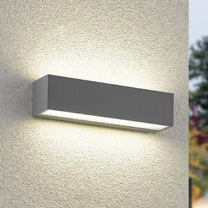 Arcchio LED nástěnné svítidlo Lengo, 25 cm, šedé, 2 světla, CCT