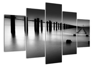 Černobílé moře - obraz (150x105cm)