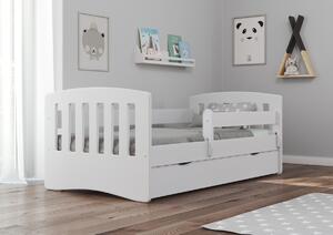 Dětská postel se zábranou Ourbaby Classic 160x80 cm bílá