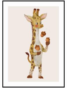 Plakát Žirafa Rozměr plakátu: A4 (21 x 29,7 cm)
