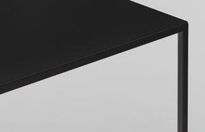 Nordic Design Černý kovový konferenční stolek Moreno 100 x 60 cm