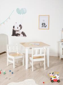 Ourbaby dětský stůl se židlemi Natural 4989