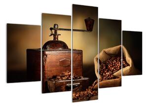 Obraz kávového mlýnku (150x105cm)