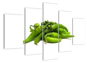 Zelené papričky - obraz (150x105cm)