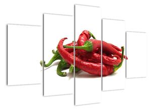 Chilli papričky, obrazy (150x105cm)