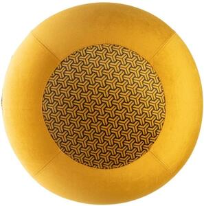 Bloon Paris Hořčicově žlutý sametový sedací/gymnastický míč Bloon Edition Yang 55 cm