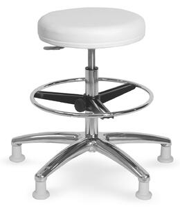 Mayer židle otočná MEDI 1205 G šedá stolička otočná s kruhem a kluzáky potah Lima: Lima 34 052