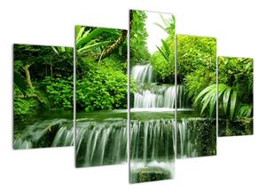 Vodopád v přírodě, obraz (150x105cm)
