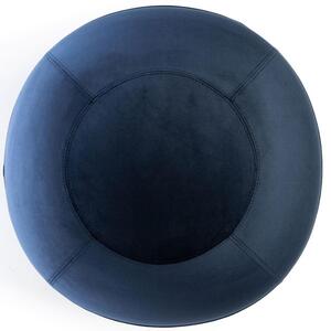 Bloon Paris Tmavě modrý sametový sedací/gymnastický míč Bloon Velvet 55 cm