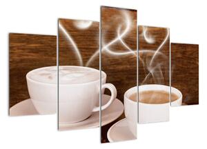 Kávové šálky - obrazy (150x105cm)