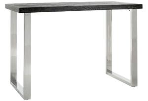 Černo stříbrný dubový barový stůl Richmond Blackbone 160 x 80 cm