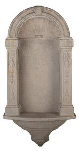Šedý keramický nástěnný svícen – 39x13x78 cm