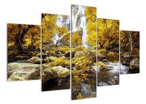 Obraz podzimní krajiny na zeď (150x105cm)