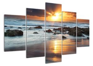 Západ slunce u moře, obraz (150x105cm)