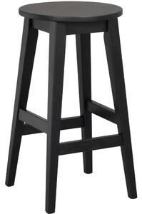 Černá dubová barová židle ROWICO AUSTIN 65 cm
