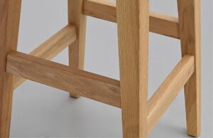 Dubová barová židle ROWICO AUSTIN 65 cm