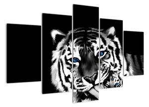 Obraz tygra s mládětem (150x105cm)