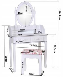 Bestent Toaletní stolek Primadonna ROSE