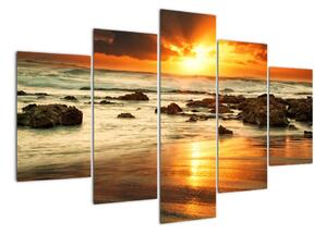Západ slunce na moři - obraz (150x105cm)
