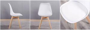 Bestent Jídelní židle bílo-šedá skandinávský styl Basic