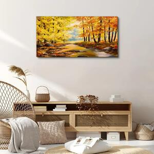 Obraz na plátně Obraz na plátně Podzimní lesní malba