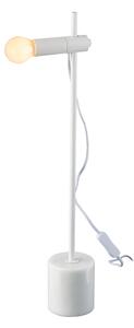 ACA DECOR Stolní lampa HERA max. 40W/E14/230V/IP20, bílá