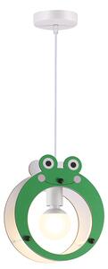 ACA DECOR Dětské závěsné svítidlo Frog Green Ø 24 cm