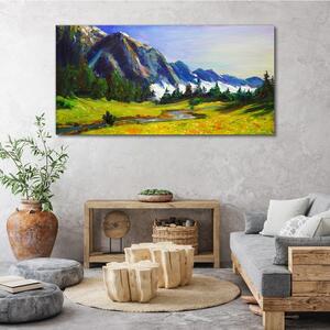 Obraz na plátně Obraz na plátně Hory Lesní horské nebe