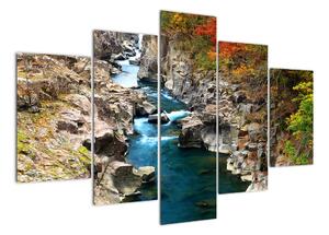 Proudící řeka - obraz (150x105cm)