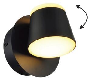 ACA Lighting LED nástěnné svítidlo LUCIDO 640lm, černá barva