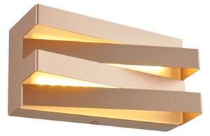 ACA Lighting LED nástěnné dekorativní svítidlo MILANO 12W/230V/3000K/960Lm/270°/IP20, zlaté