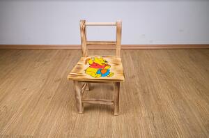 Bestent Dětský dřevěný stolek Medvídek Pú + 2 židle