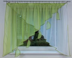 Voálová záclona Johanka zelená 300x140cm