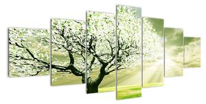 Jarní strom - moderní obraz (210x100cm)
