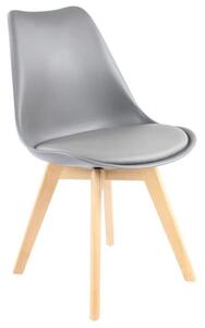 Bestent Židle světle šedá skandinávský styl BASIC