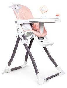 Bestent Dětská jídelní židlička Pink BEAR Ecotoys