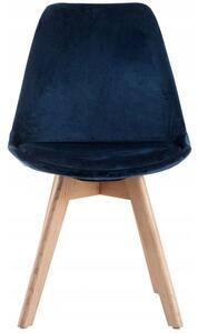 Bestent Jídelní židle sametová skandinávský styl Blue Glamor