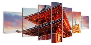Obraz chrámu v Japonsku (210x100cm)