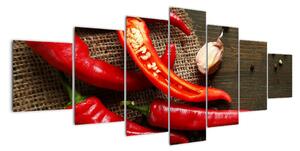Obraz - chilli papriky (210x100cm)