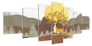 Abstraktní obraz - strom (210x100cm)