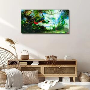 Obraz na plátně Obraz na plátně Moderní lesní zvíře páv
