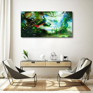 Obraz na plátně Obraz na plátně Moderní lesní zvíře páv